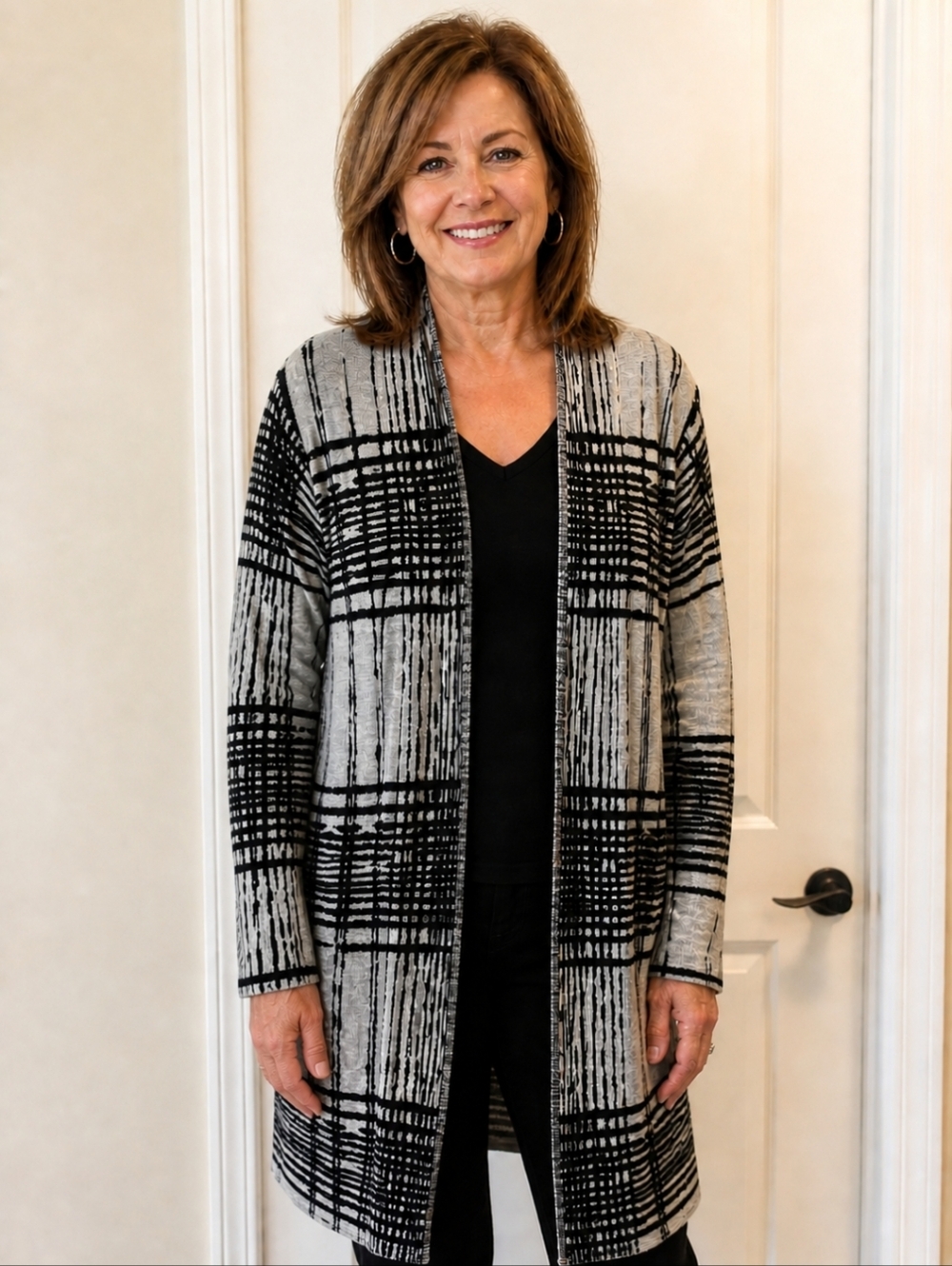 H by Halston Knit Duster Cardigan